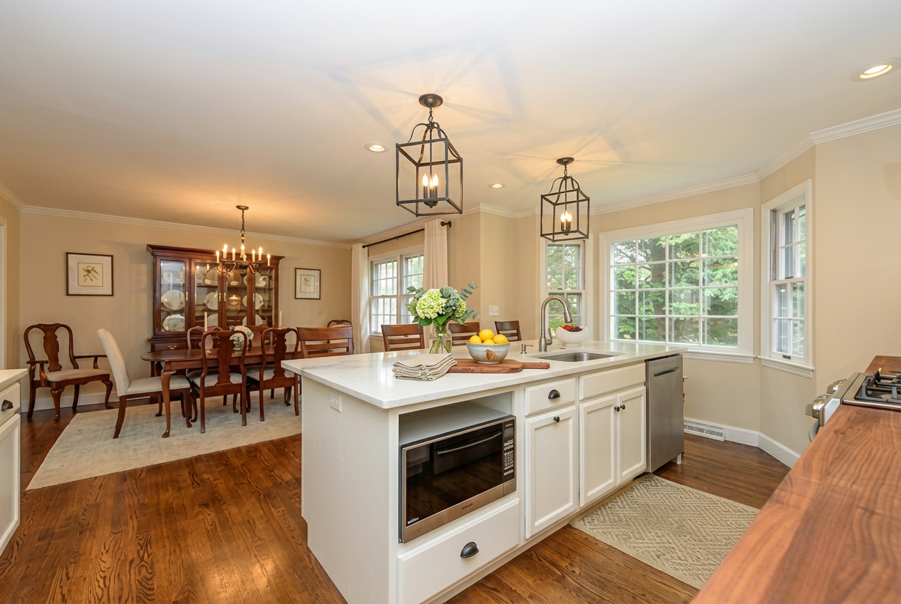 Traditional Island Kitchen Remodel