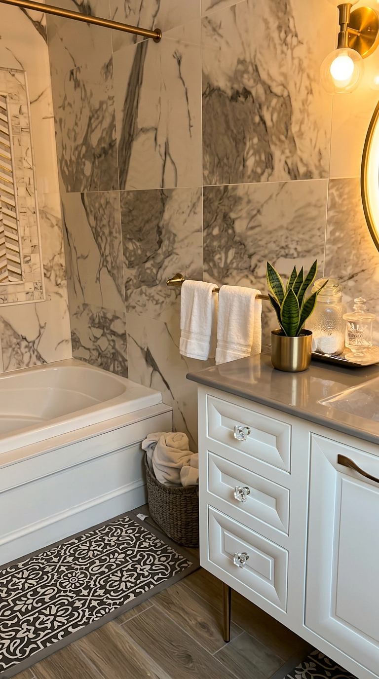 Calacatta Marble Spa Bath